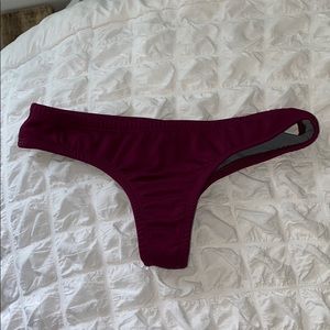 Jolyn deep violet super cheeky bikini bottoms.